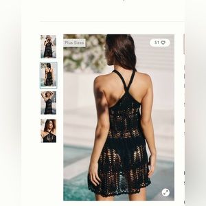 NWT Anthropologie crochet coverup dress